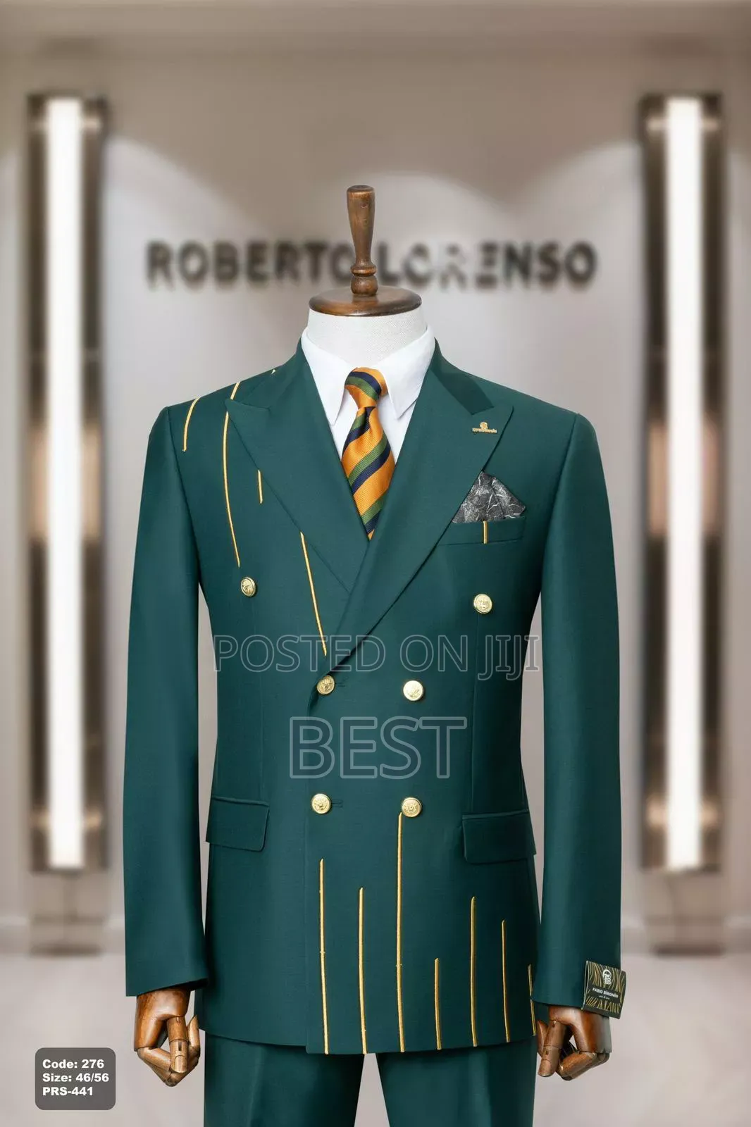 Roberto Lorenso Double Breasted Luxury Suit