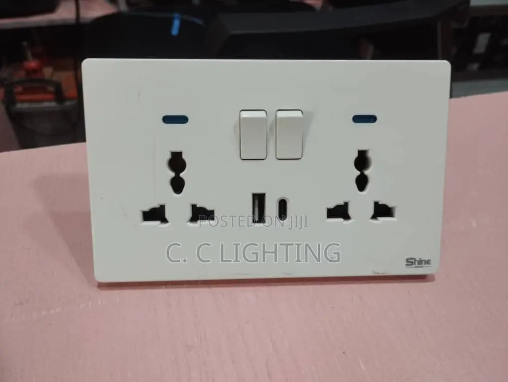 Double Usb Socket With Type C