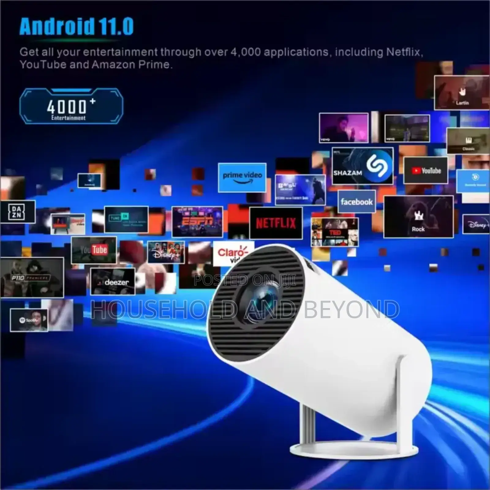 Smart Projector Android 11.0 Wifi 5g