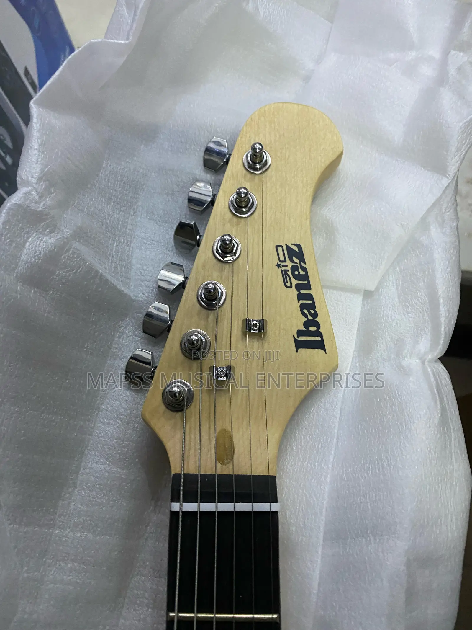 Ibanez Black Squier Stratocaster Electric Guitar