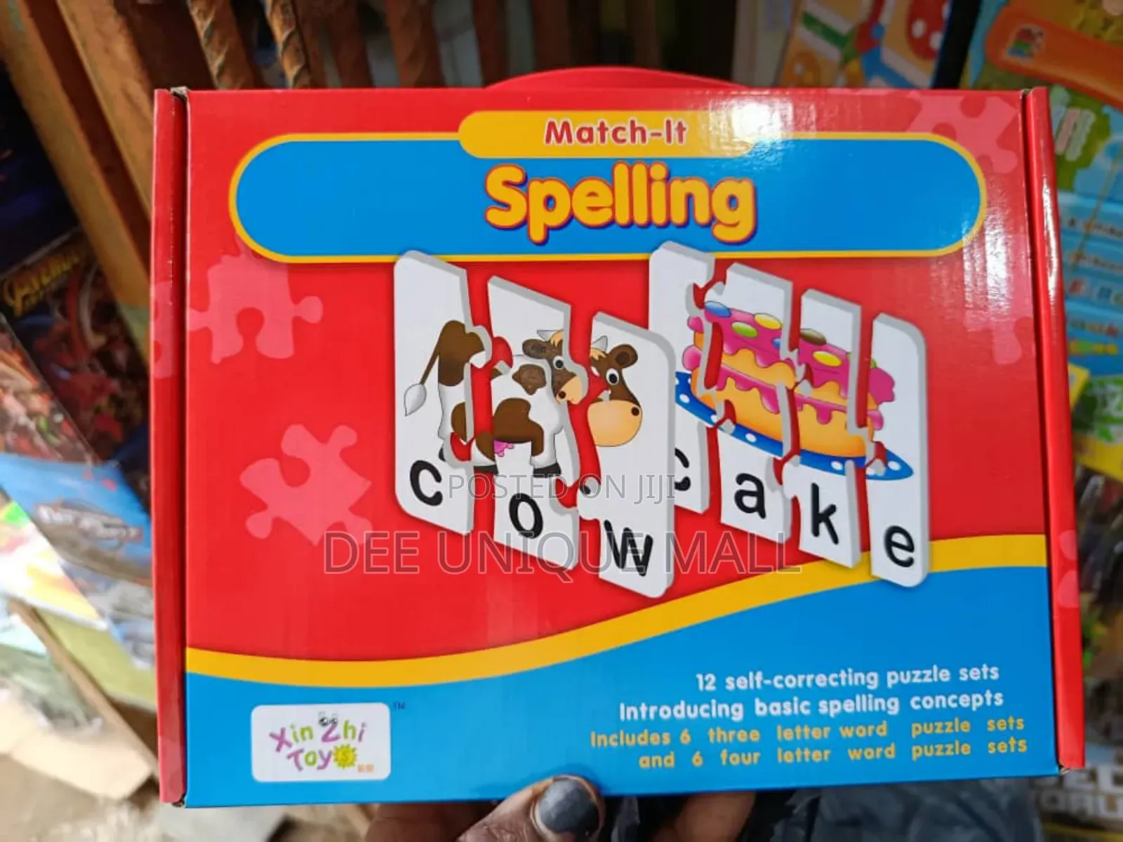 Education Match It Spelling Puzzle for Kids