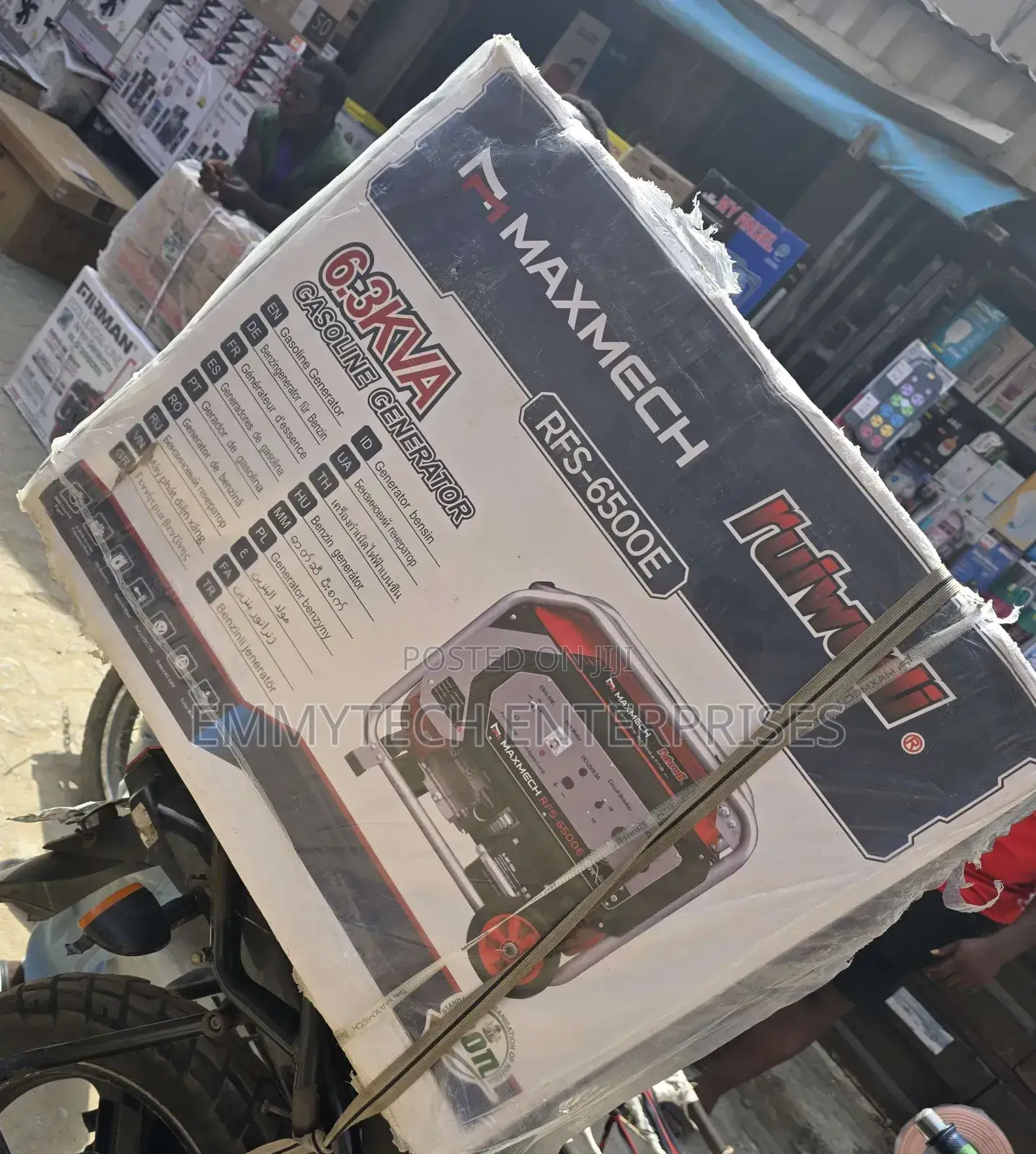 Here Is Maxmech Petrol Generator 6.3kva 100%Copper Coil