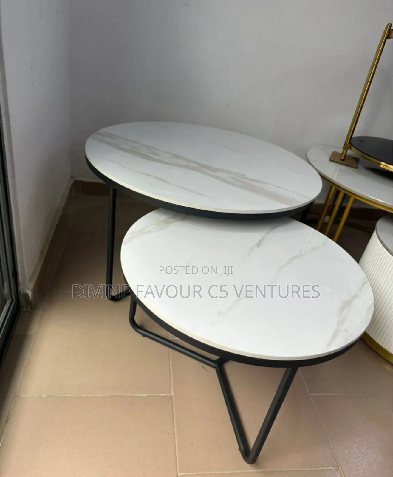 2 in 1 Marble Center Table