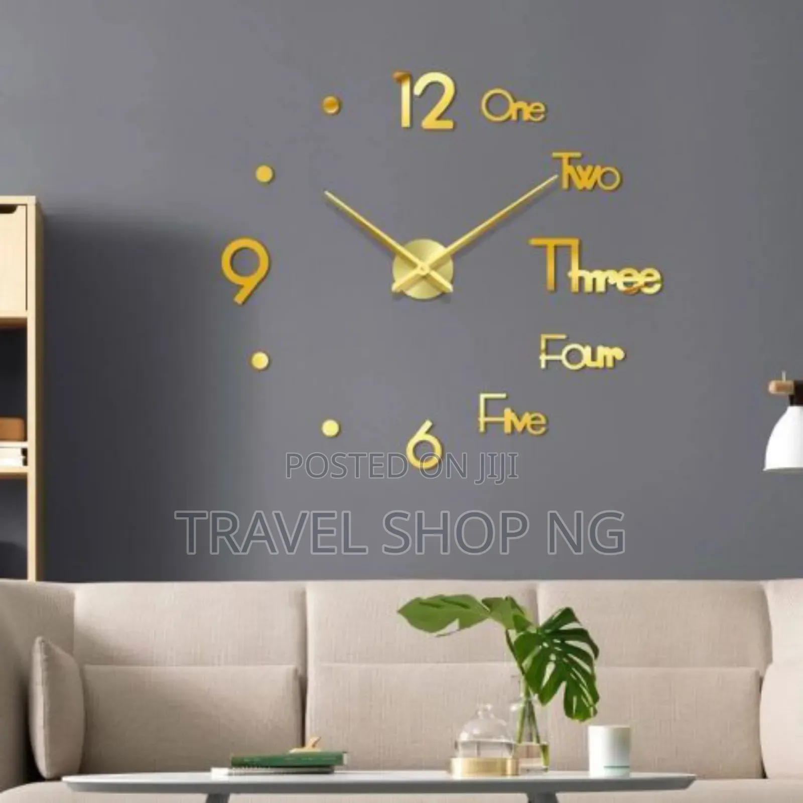3d Mirror Number Digital Wall Clock Stickers