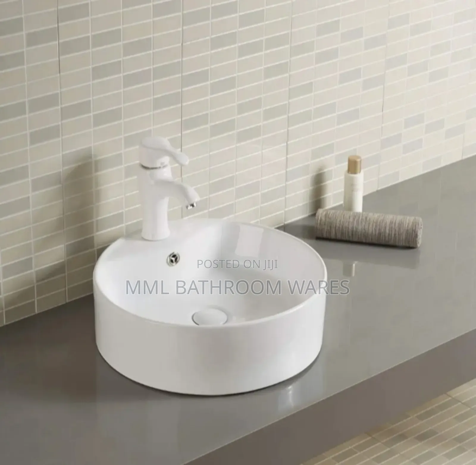 Modern Round Ceramic Countertop Basins
