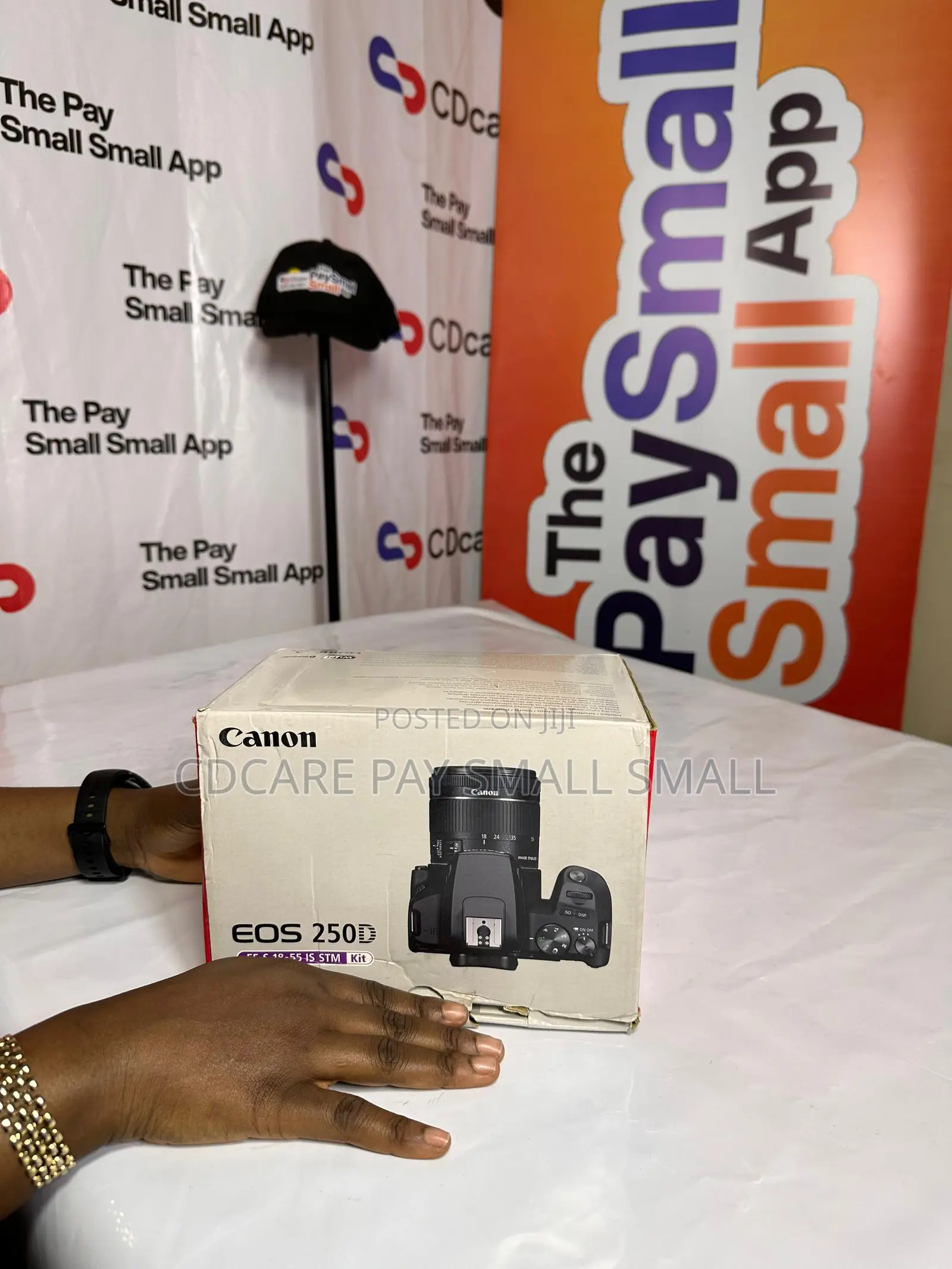 Pay Small Small Canon Eos 250d Camera On Cdcare.App