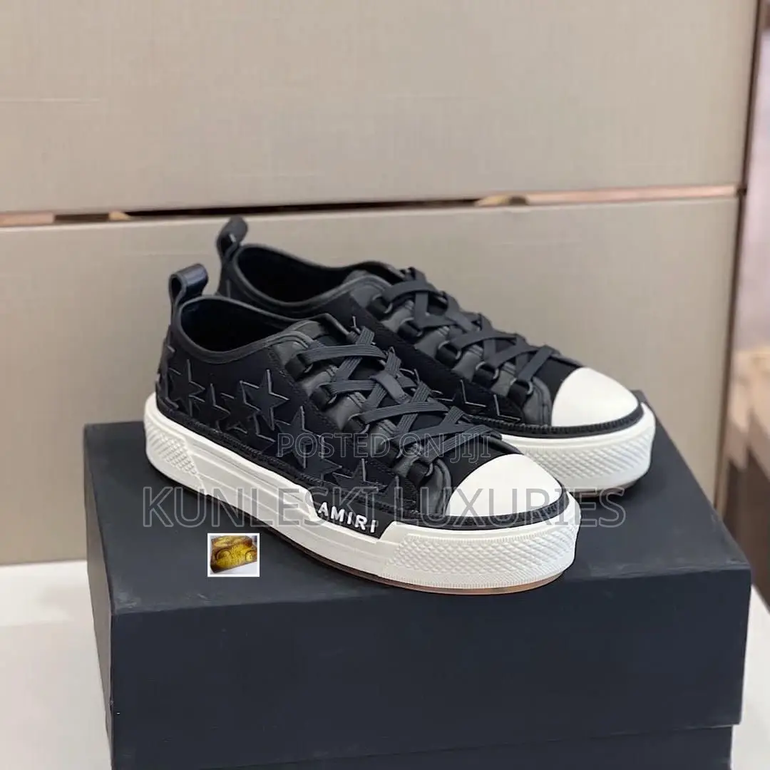Original New Amiri M.A Court Low Top White / Black Sneakers