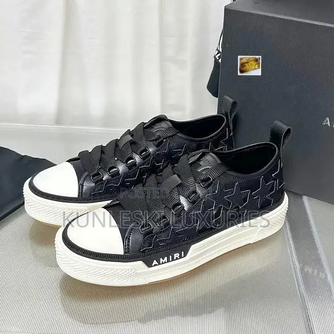 Original New Amiri M.A Court Low Top White / Black Sneakers