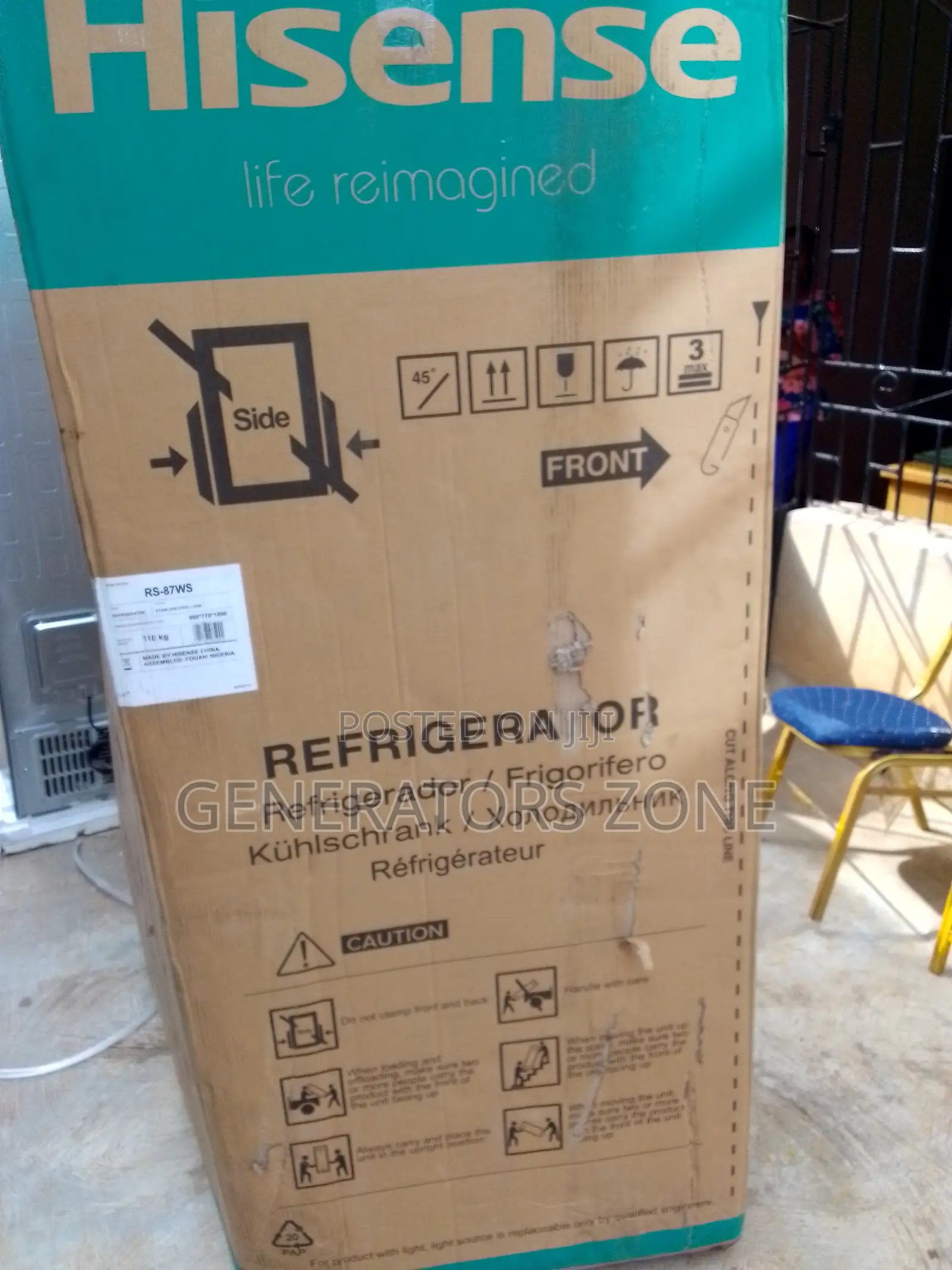 Hisense(87ws) 634l--Premium Side by Side Refrigerat