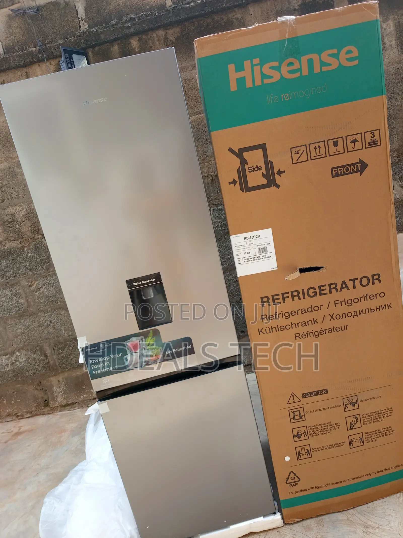 Hisense Rd-35dcb 264l Double Door Fridge With Dispenser