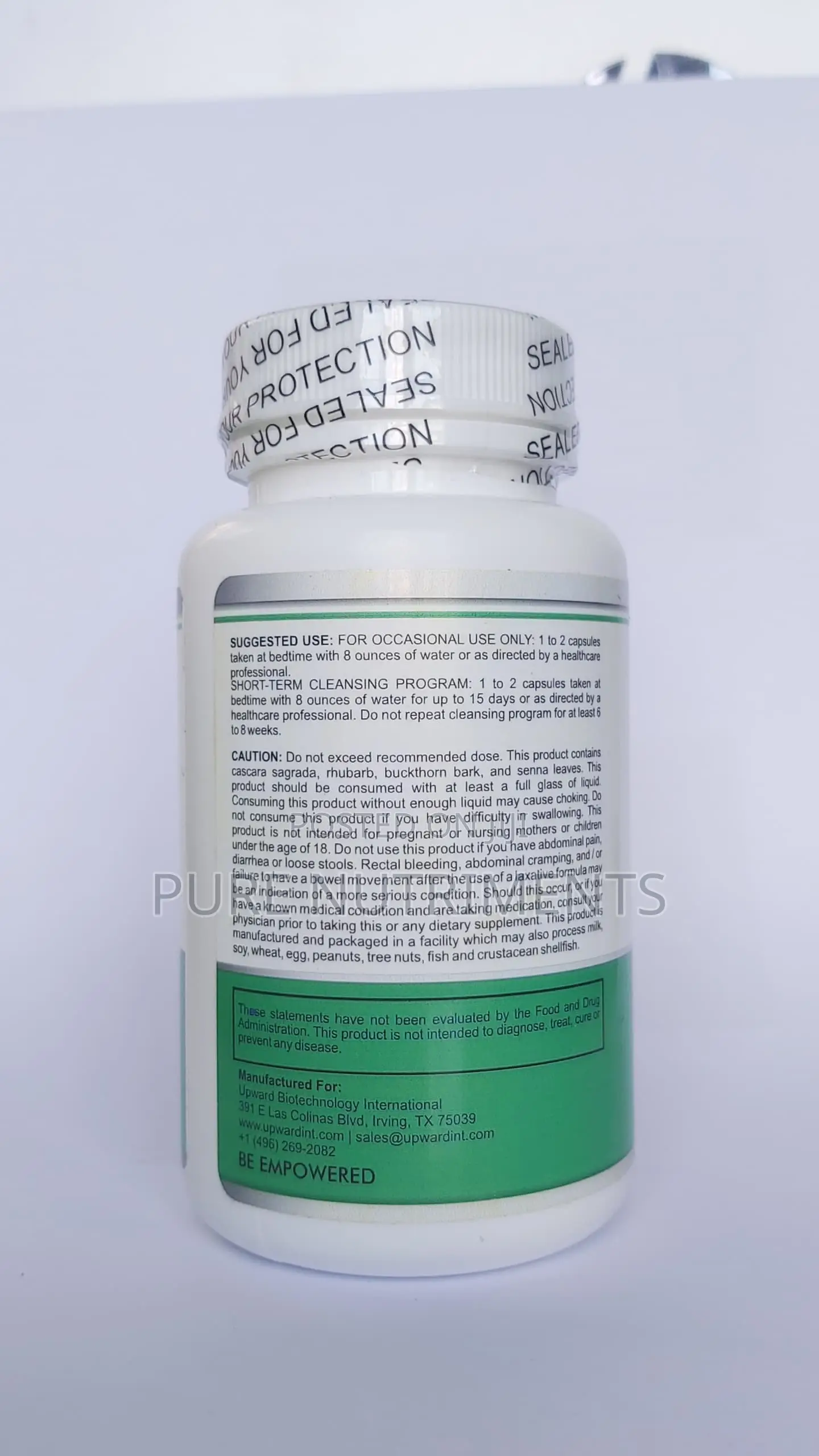 Upward Max Detox Herbal Cleansing Supplement With Probiotics 30 Caps