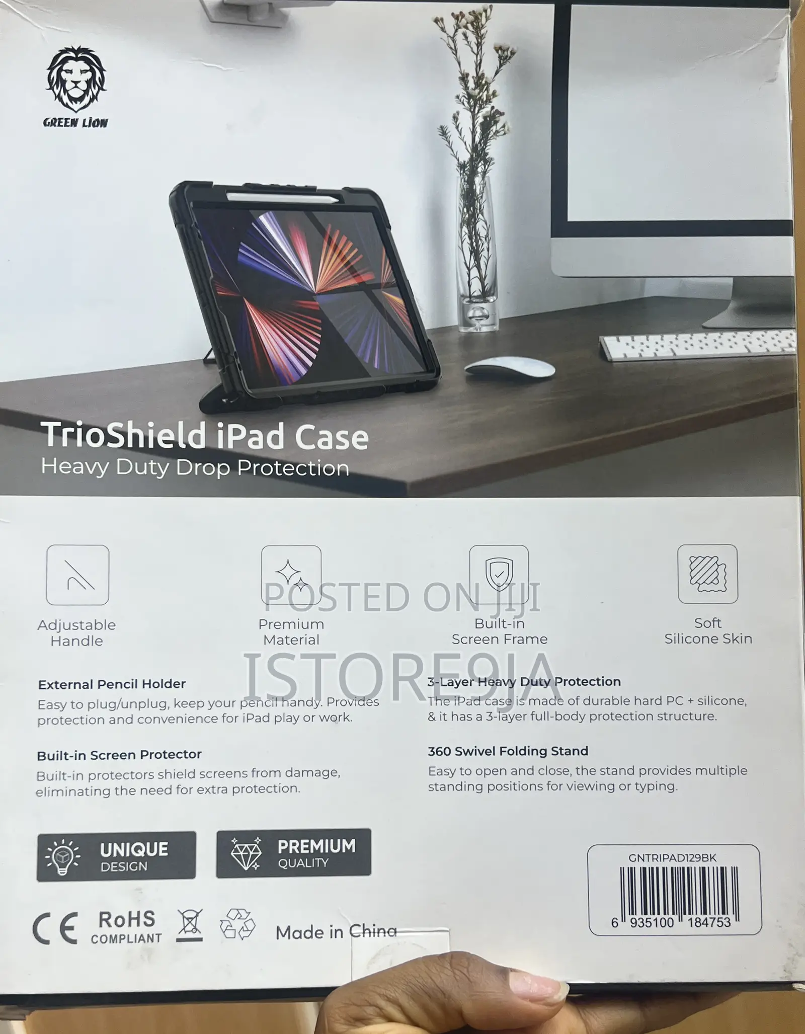 Greenlion iPad Case With Pencil Holder
