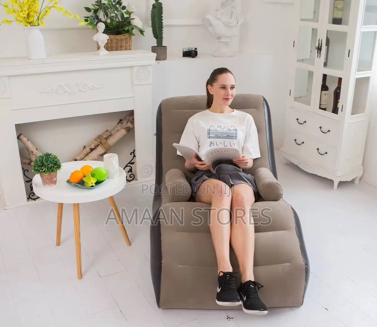 Inflatable Sofa Chair Bed Single Size