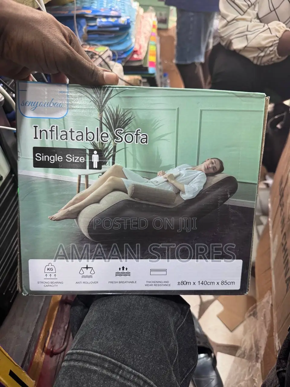 Inflatable Sofa Chair Bed Single Size