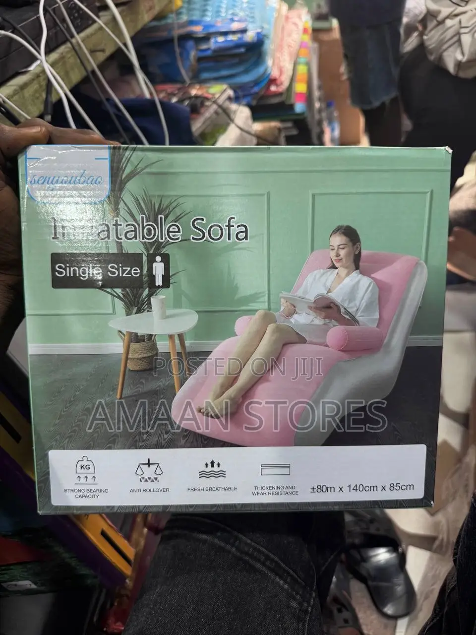 Inflatable Sofa Chair Bed Single Size