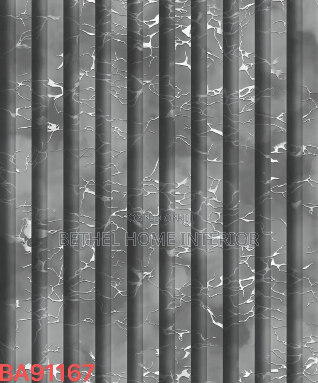 Quality Fluted Design Wallpaper