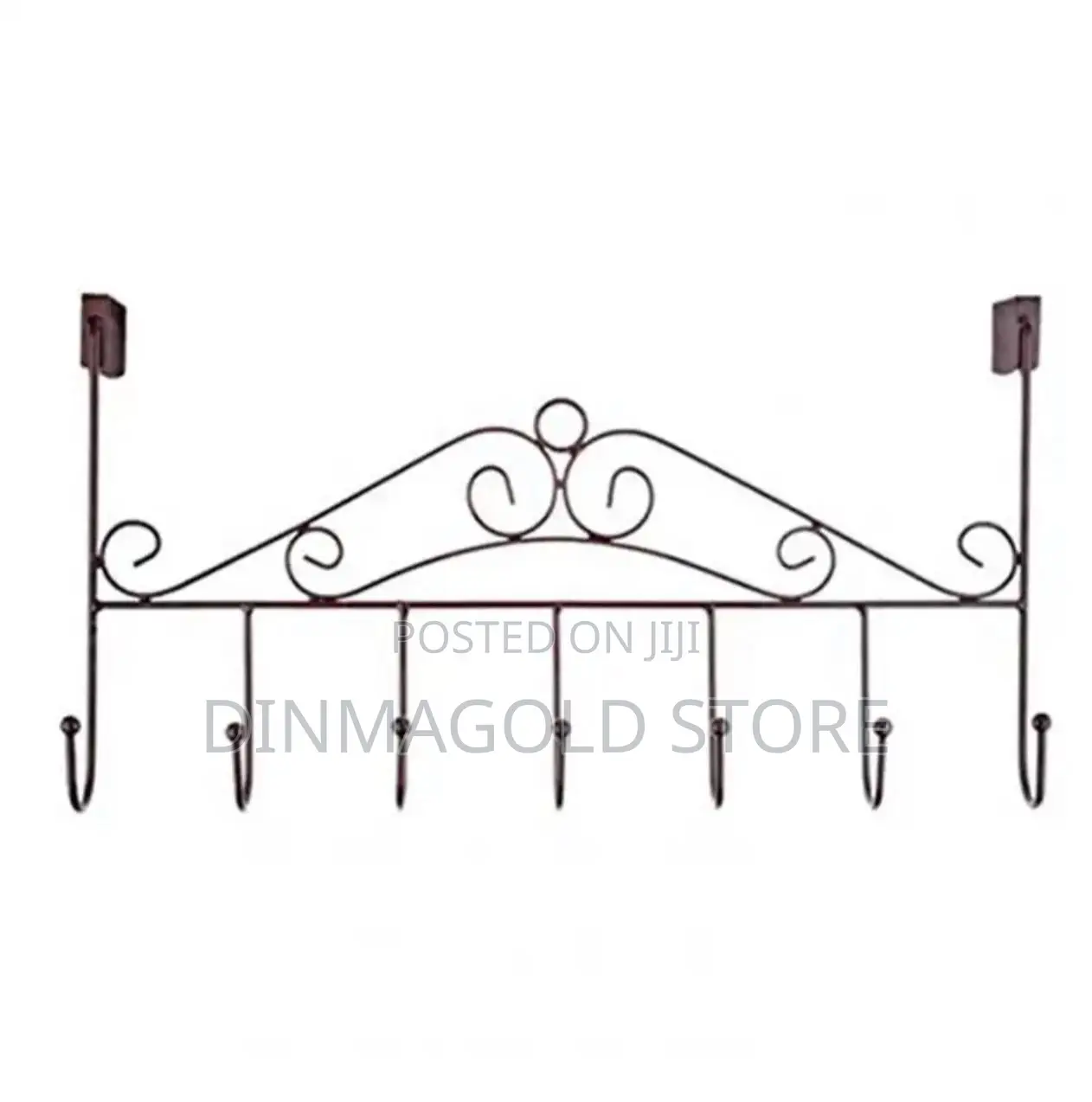 7 Hooks Iron Over the Door Hanger