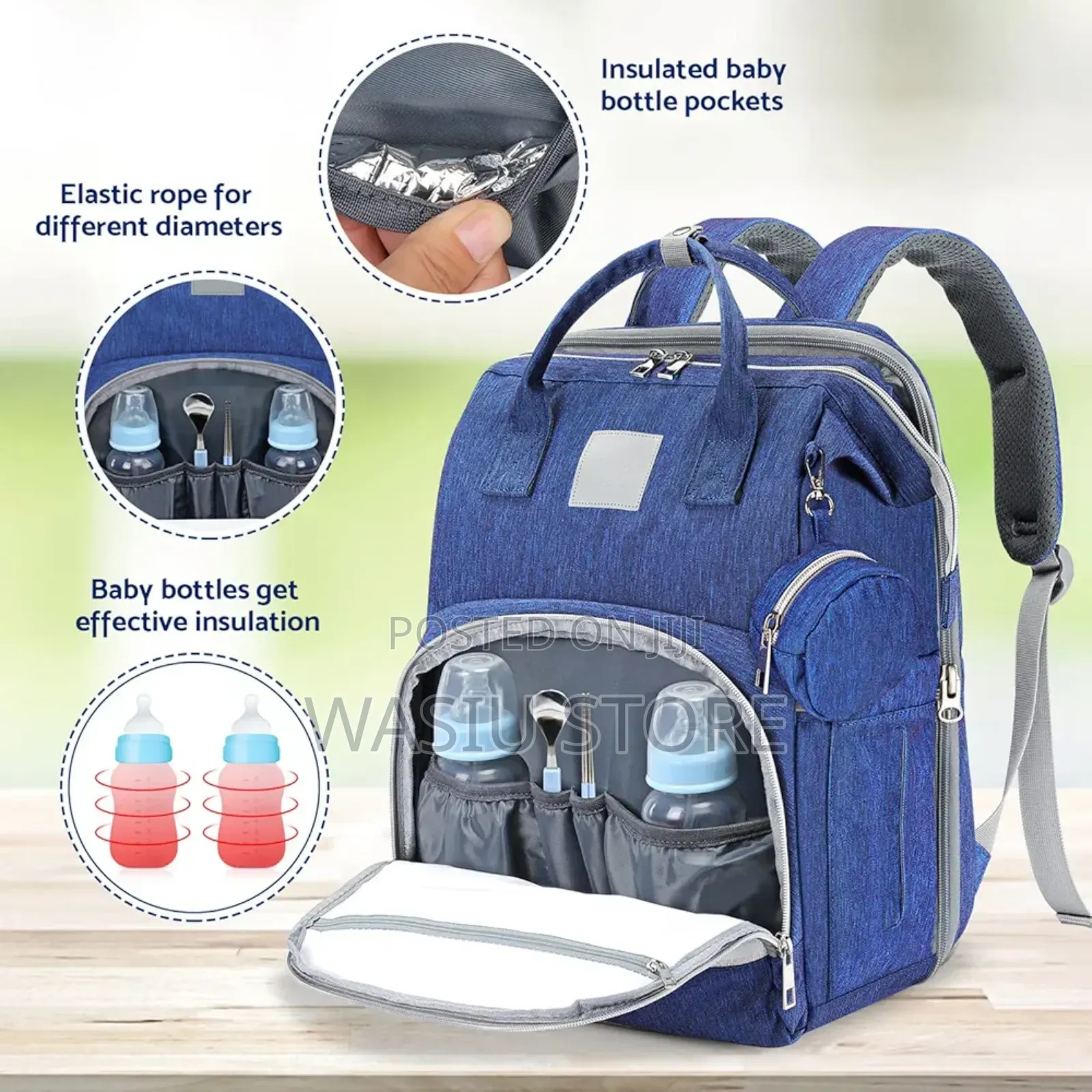 Baby Diaper Bag Backpack With Changing Station Pouches