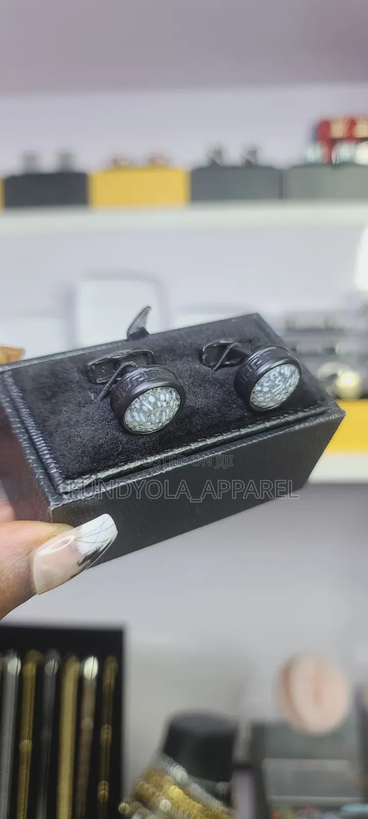Black Shine Mix Cufflinks