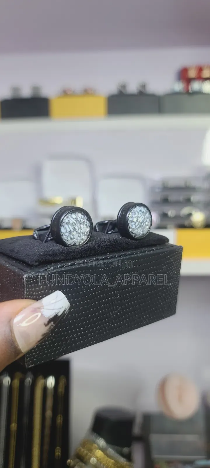 Black Shine Mix Cufflinks