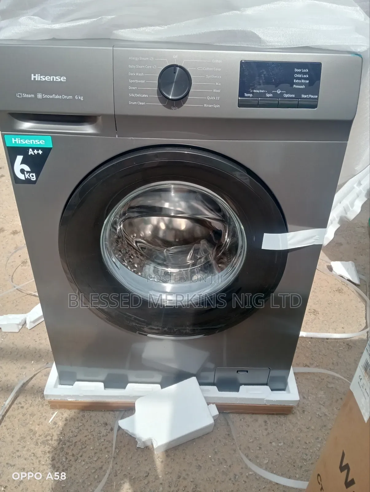 Hisense Wash and Spin Washing Machine 6kg Front Loader