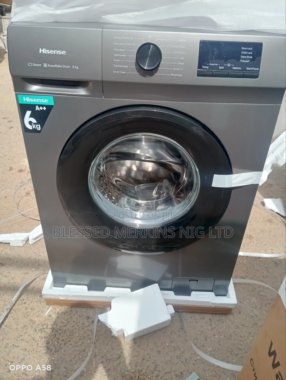 Hisense Wash and Spin Washing Machine 6kg Front Loader