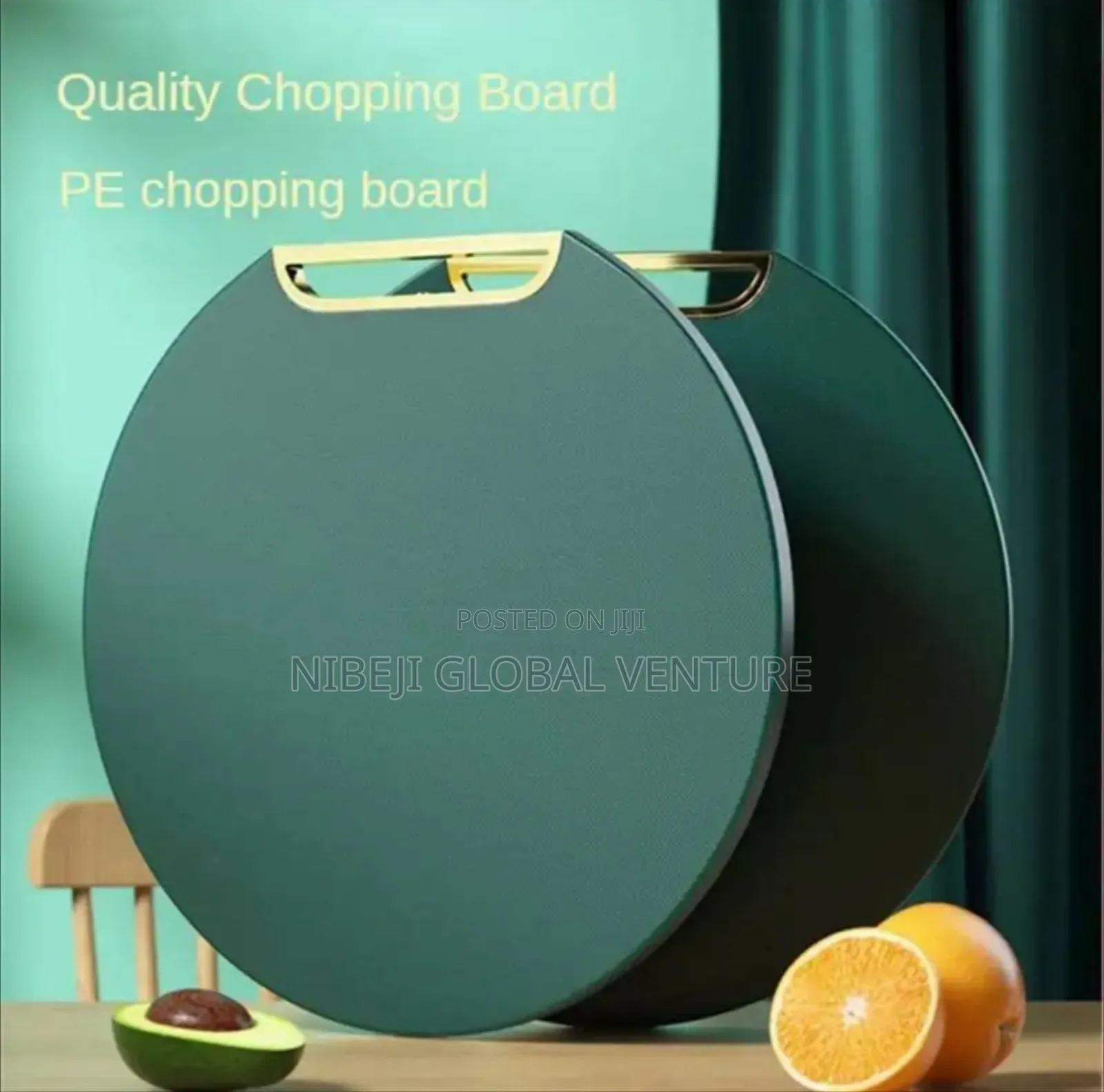 Multisize Green Cutting Board Round