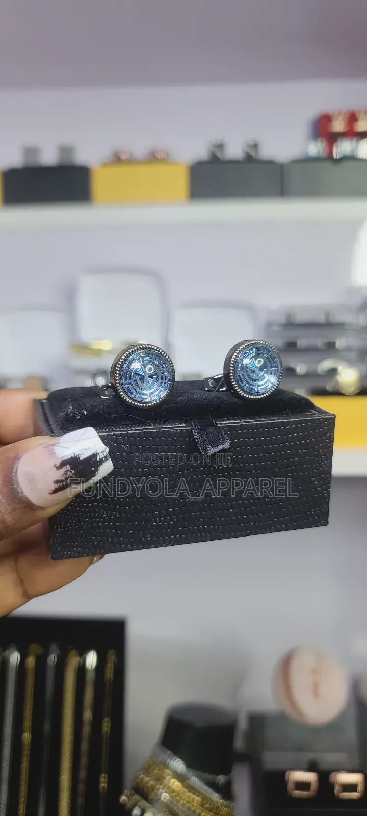 Blue and Black Combo Cufflinks