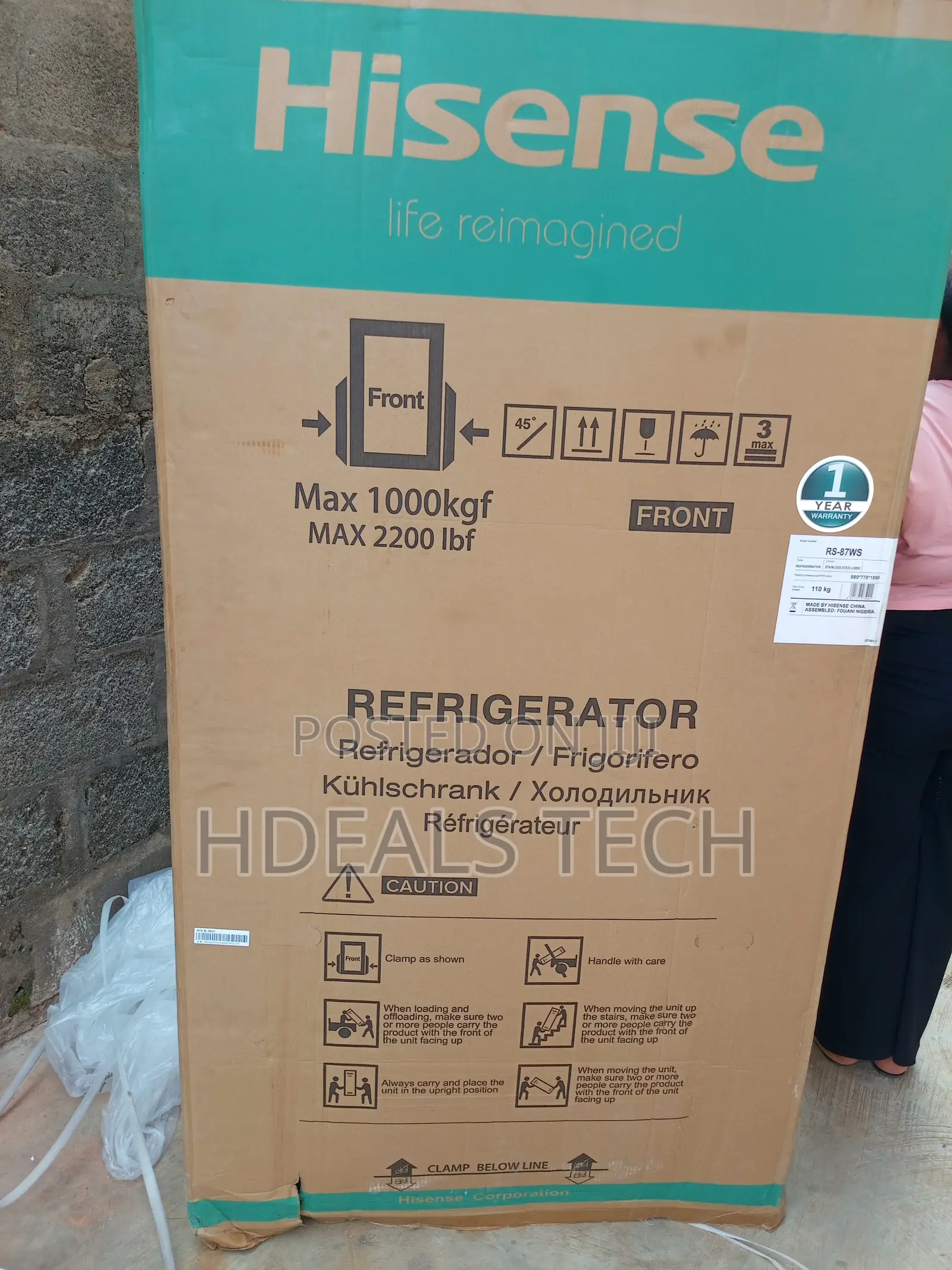 Your Kitchen's New Hero – Hisense Rs-87ws Fridge 634l
