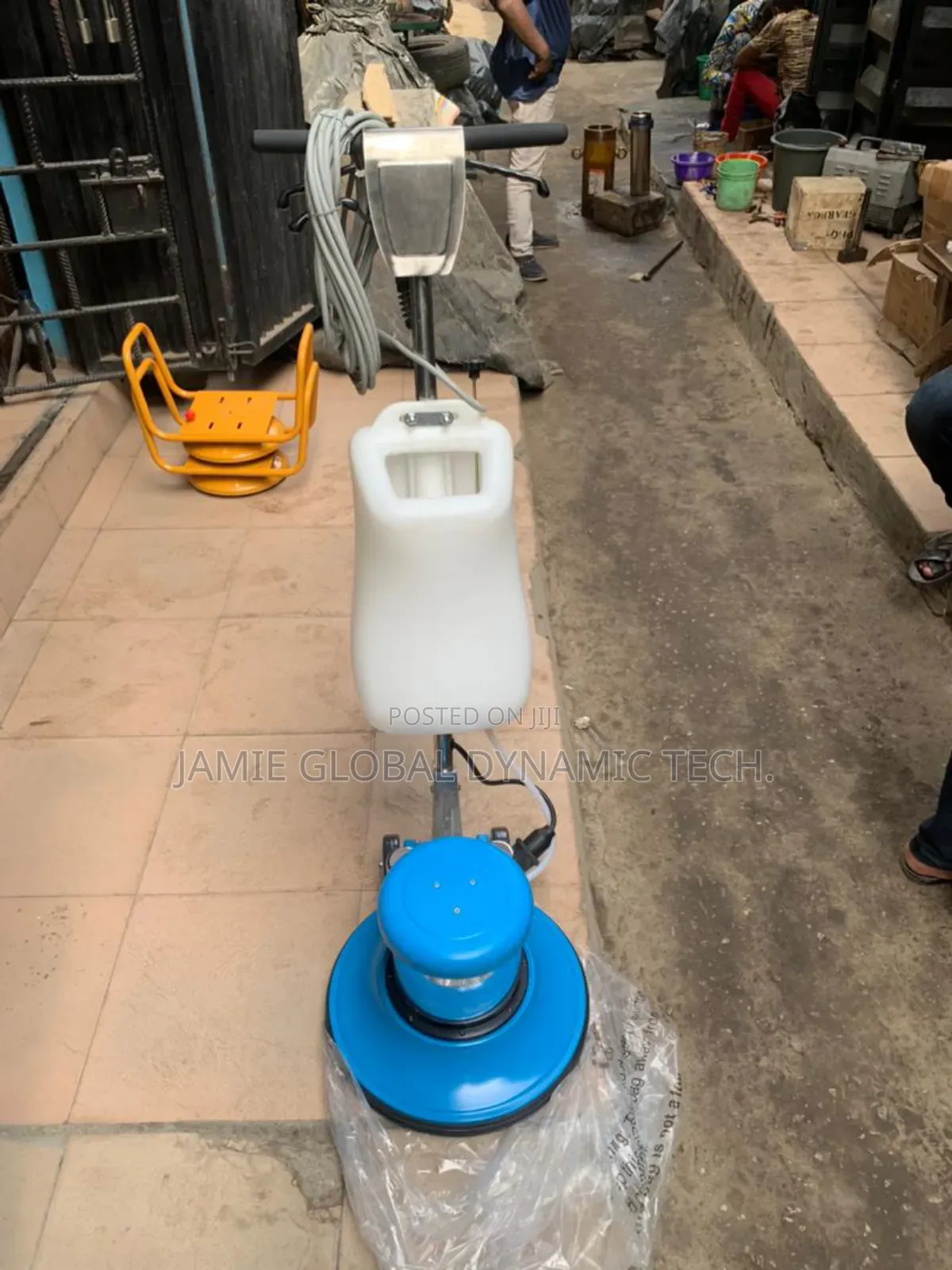 Floor Scrubber and Buffing Machine.
