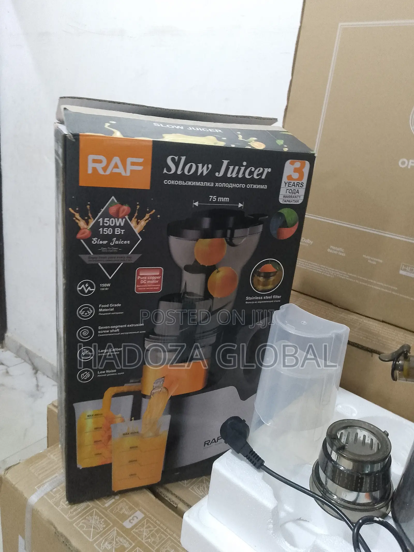 Raf Juice Maker - Slow Juicer - Fruits & Vegetables