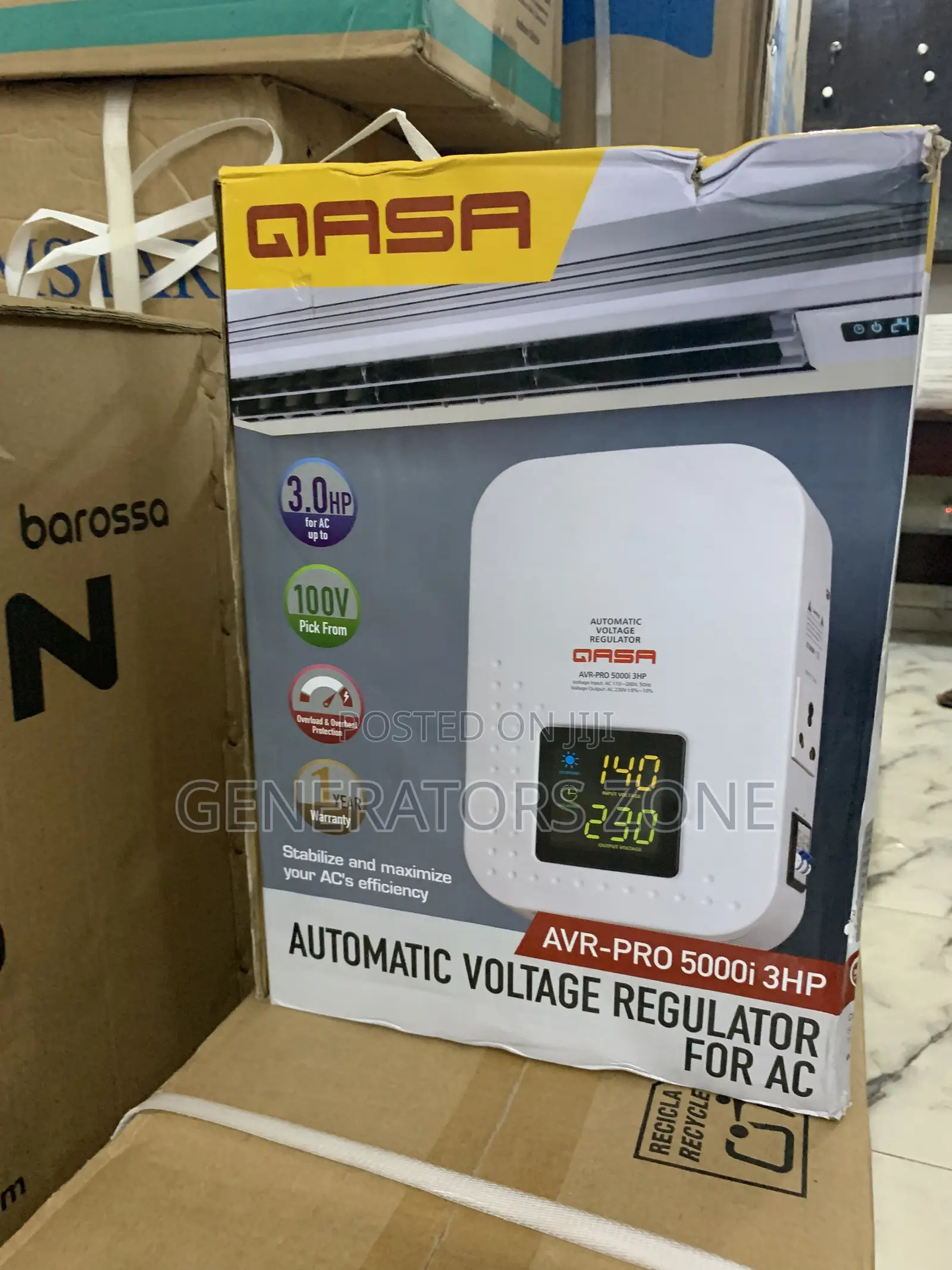 Wall Up. Power Up With Qasa 5000w Stabilizer