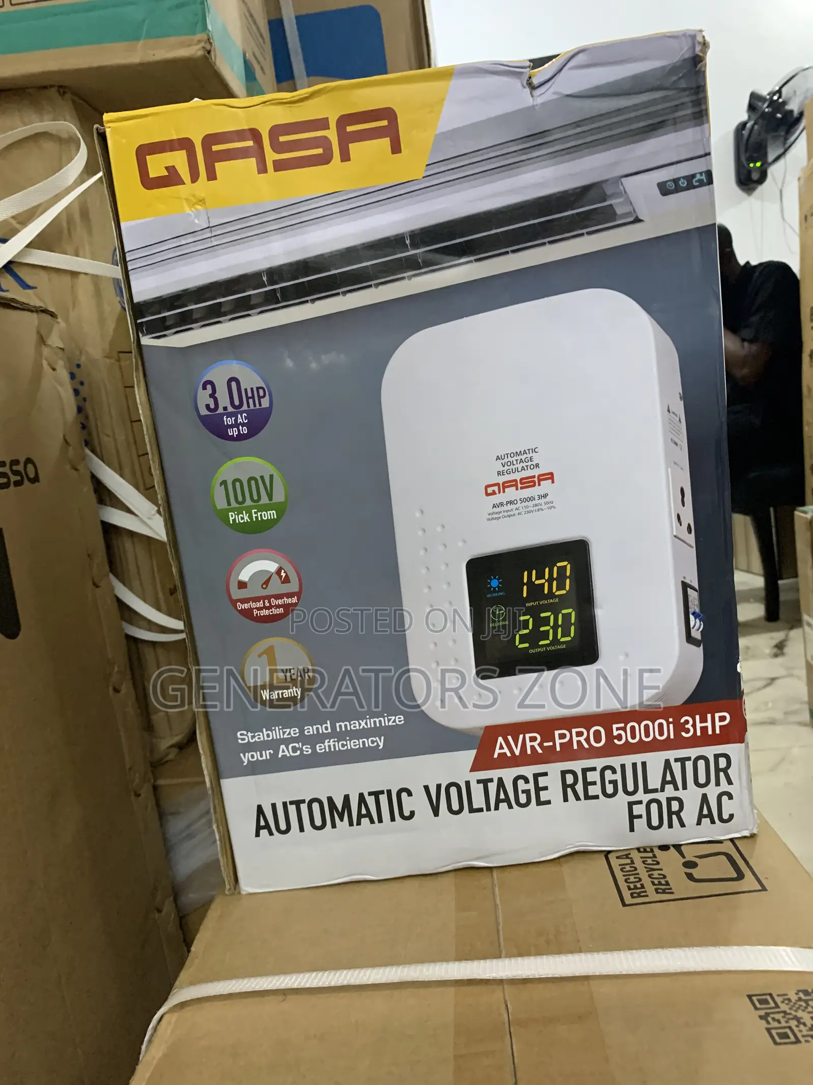 Qasa 5000w Stabilizer-Your Wall's Power Anchor