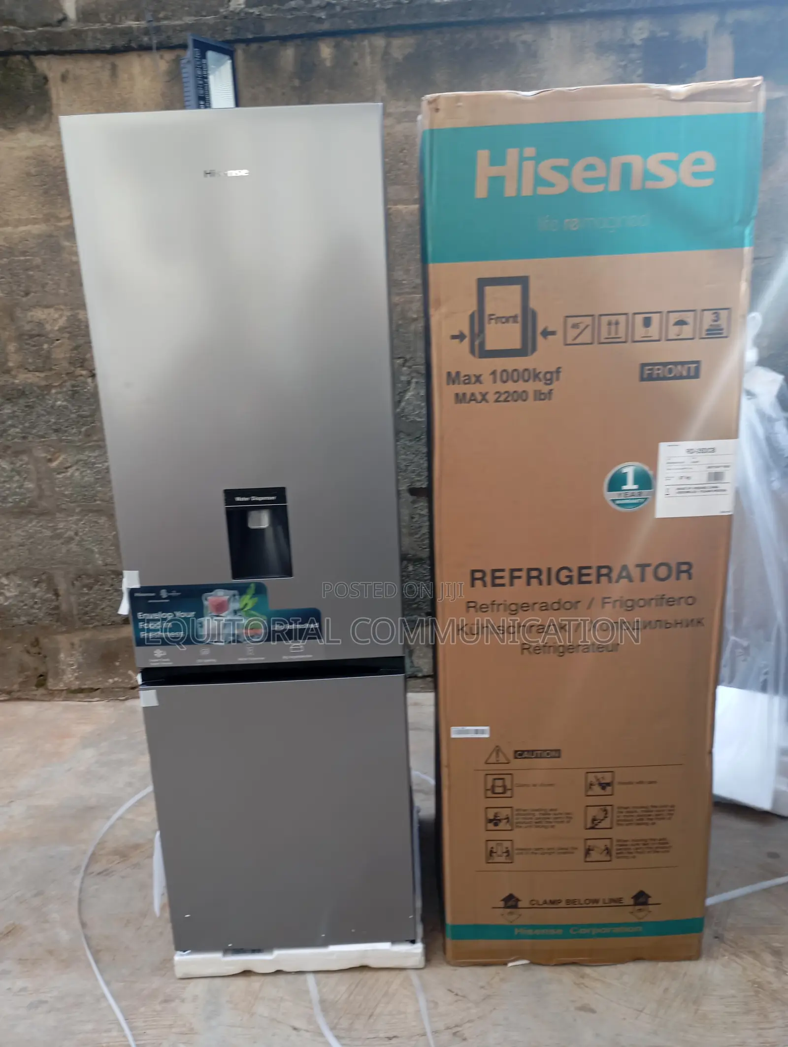 Hisense 35dcb-Rd 264l Refrigerator With Glass Shelves