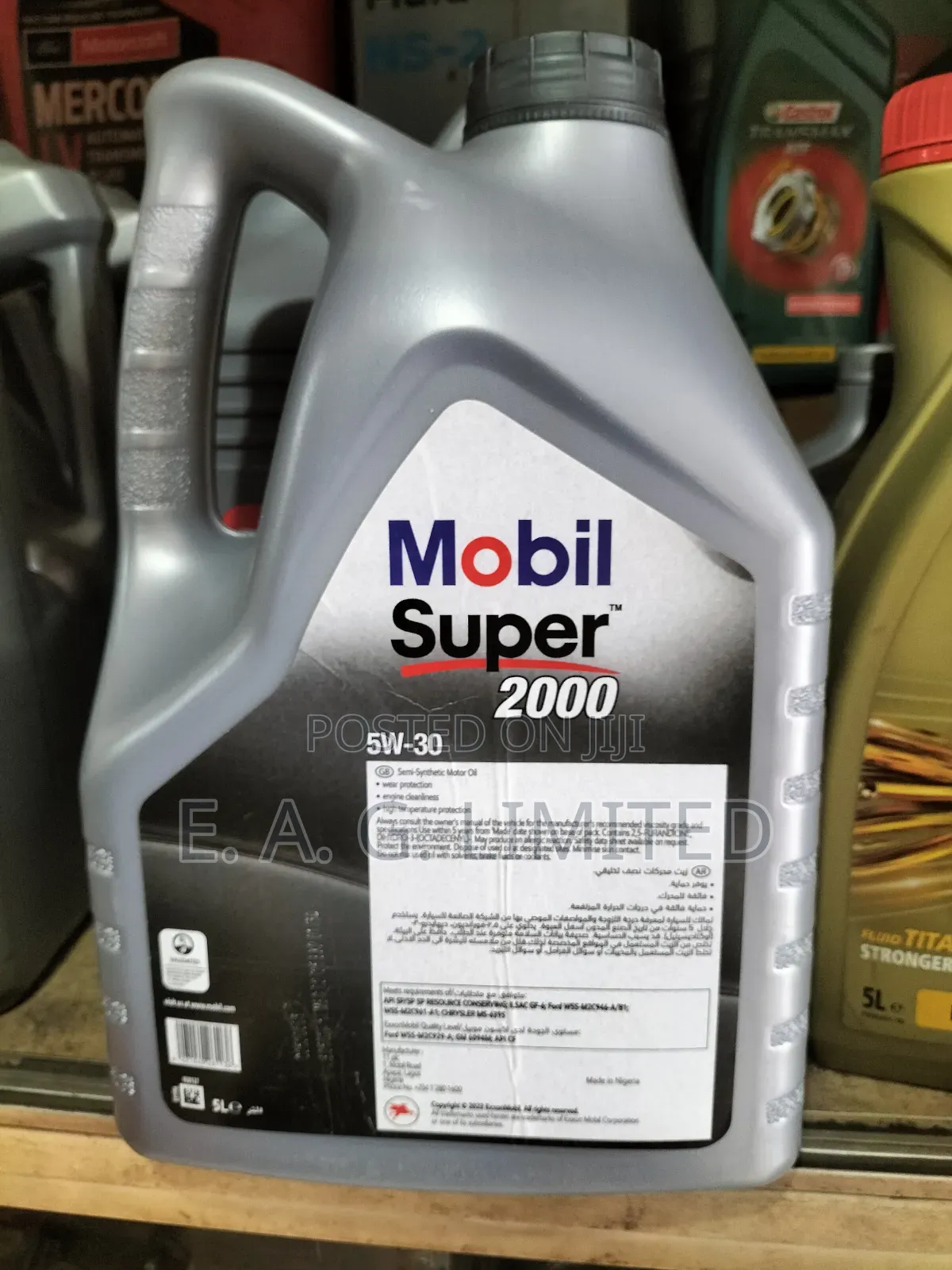 Mobil Super 2000 5w-30, Semi-synthetic Engine Oil. 5-liter