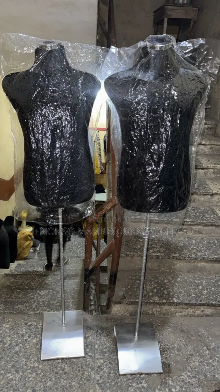 Male Dress Form With Metal Base