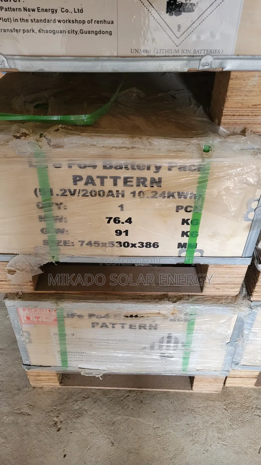 10kwh 51.2v 200ah Pattern Life Po4 Lithium Iron Battery