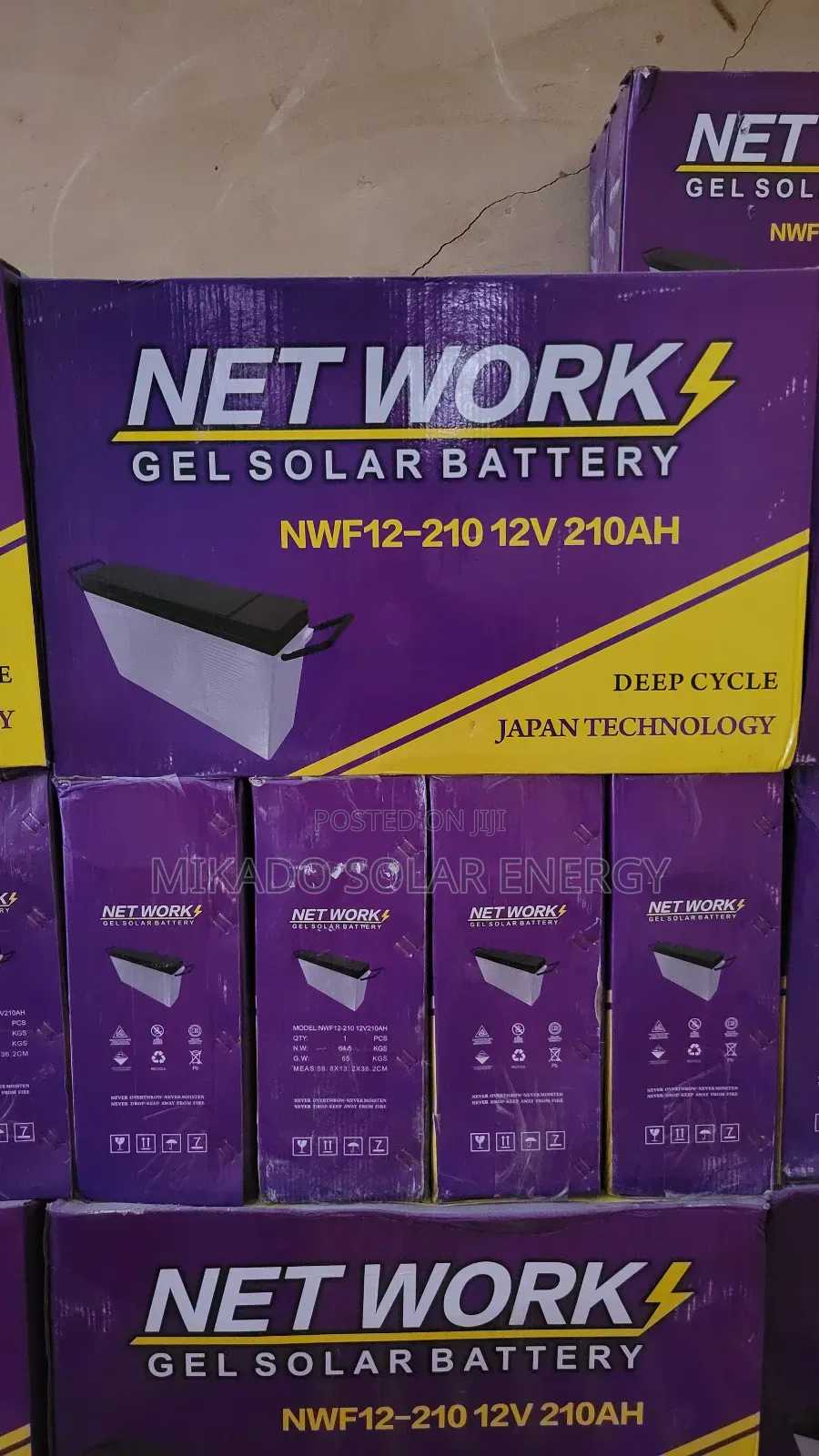 210ah Net Work Gel Solar Battery/ Dry Cell