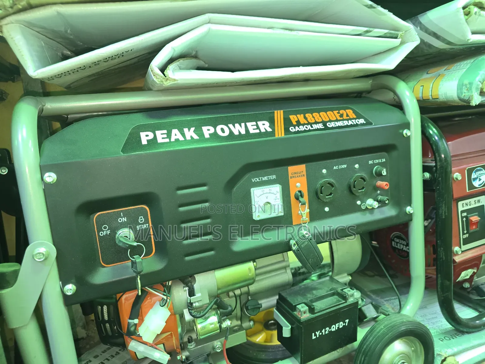 Remote Control Petrol Generator Peak Power 4.5kva