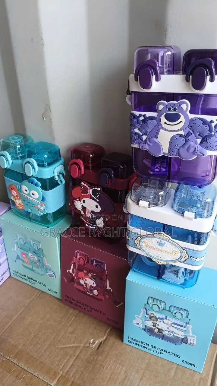 Cartoon Characters Children Water Bottle