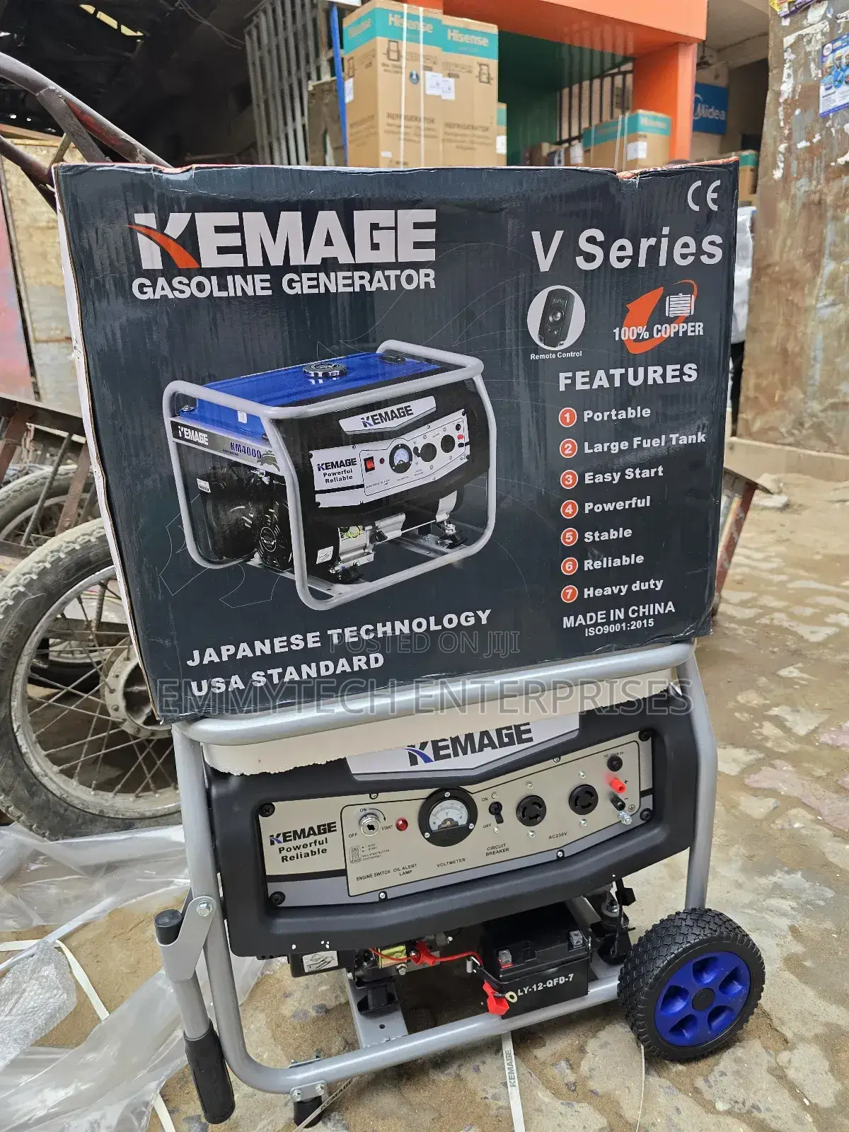 Original 5.5kva Kemage Remote Control Petrol Gen Key Start