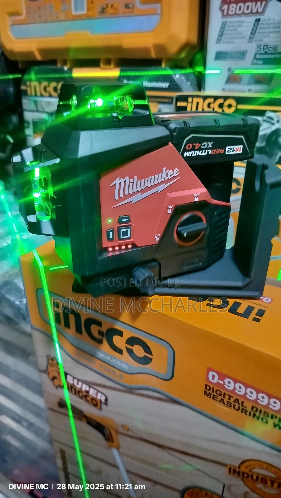 3632-21 Milwaukee Green Laser Kit