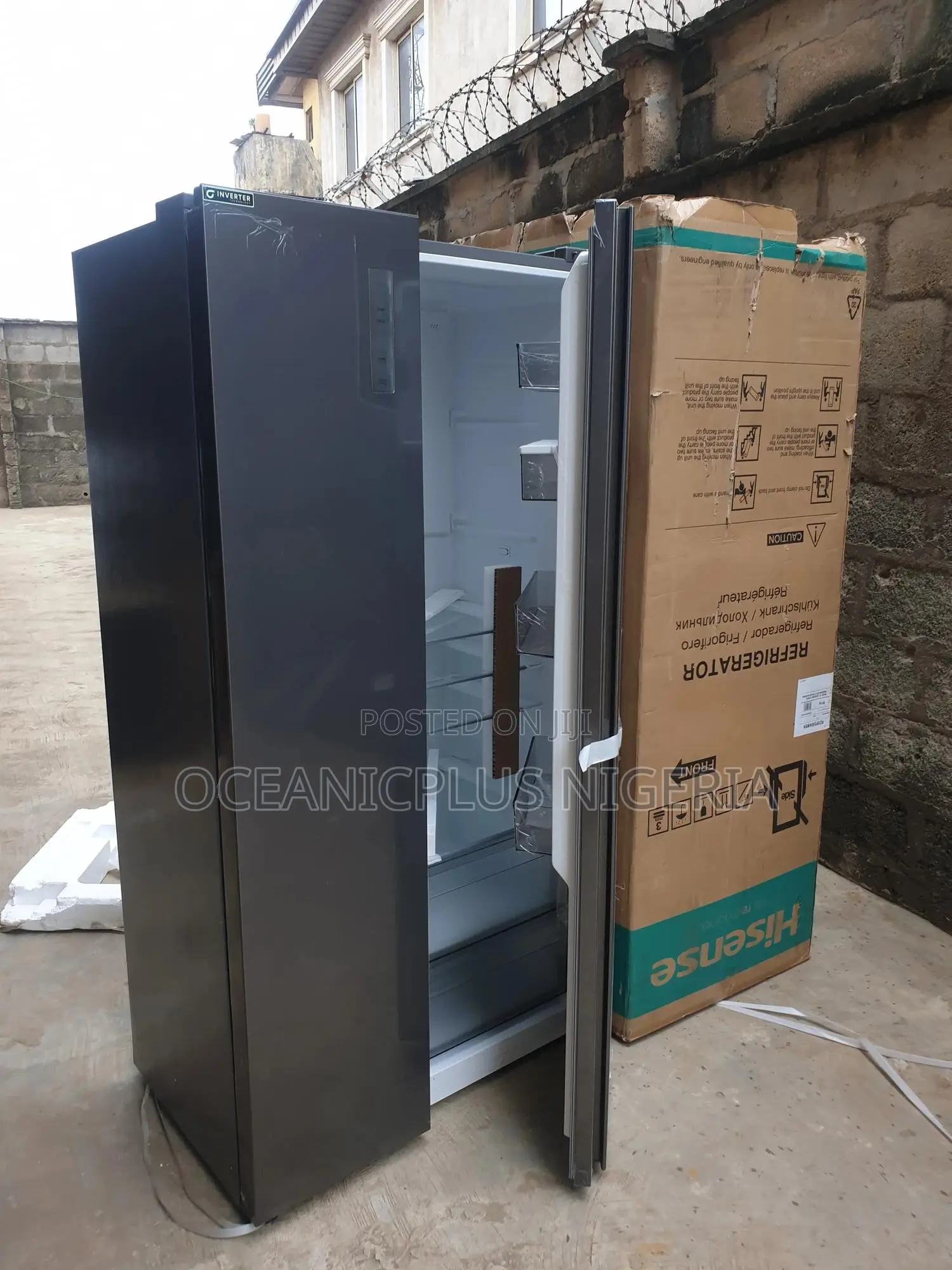 Smart Cool Hisense Side by Side Refrigerator 529l