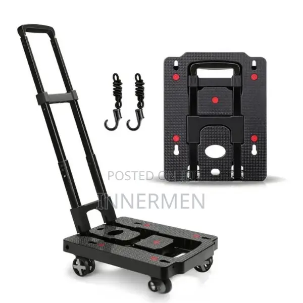 Heavy-Duty Folding Hand Truck Dolly Cart With Wheels