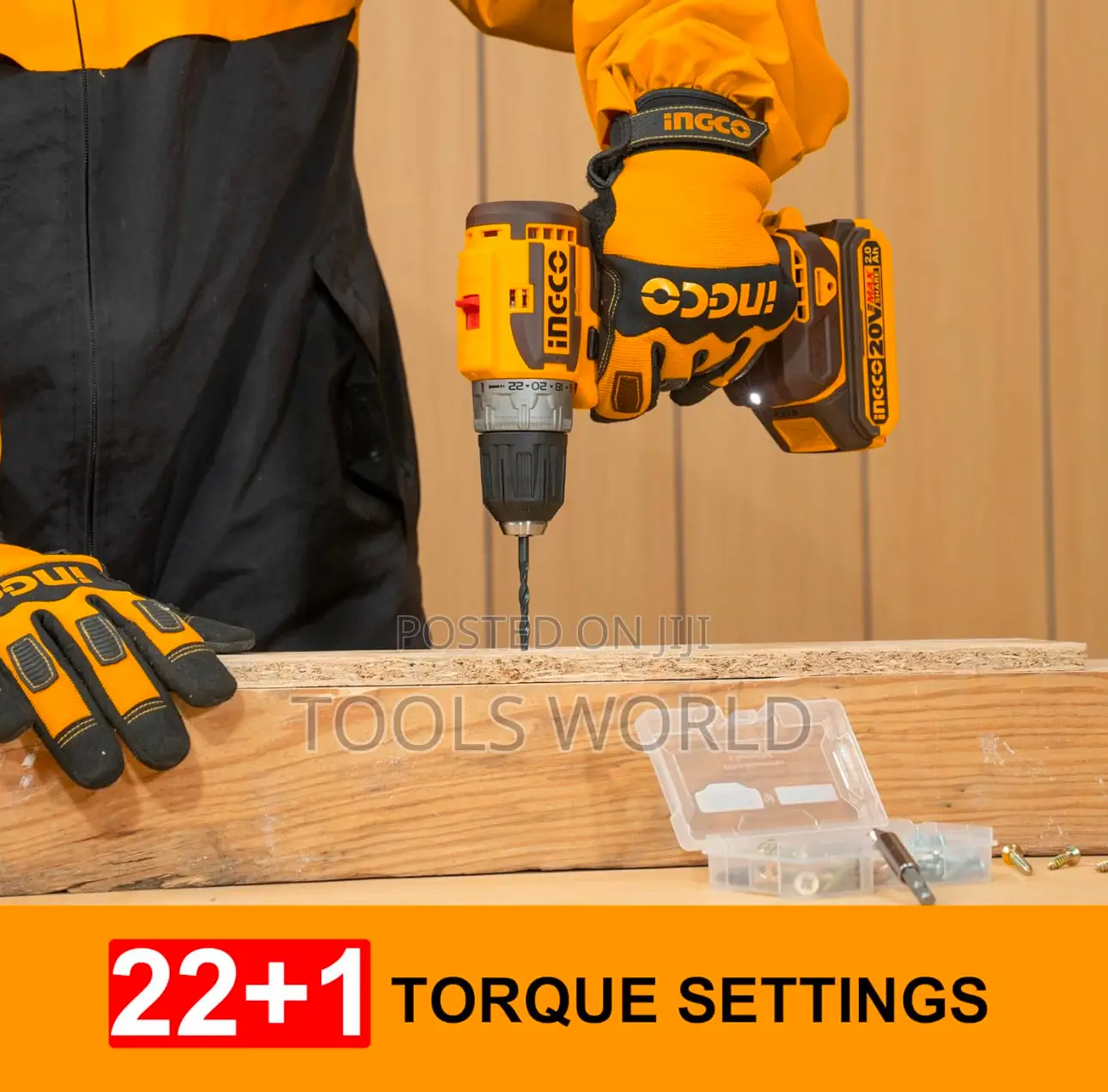 Ingco 20v Brushless Cordless Drill – 52n.M Power