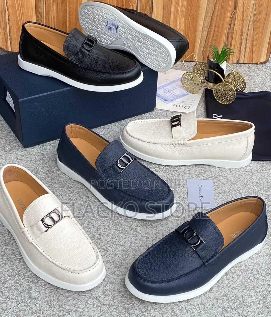 Original Christian Dior Casual Leather Sneakers