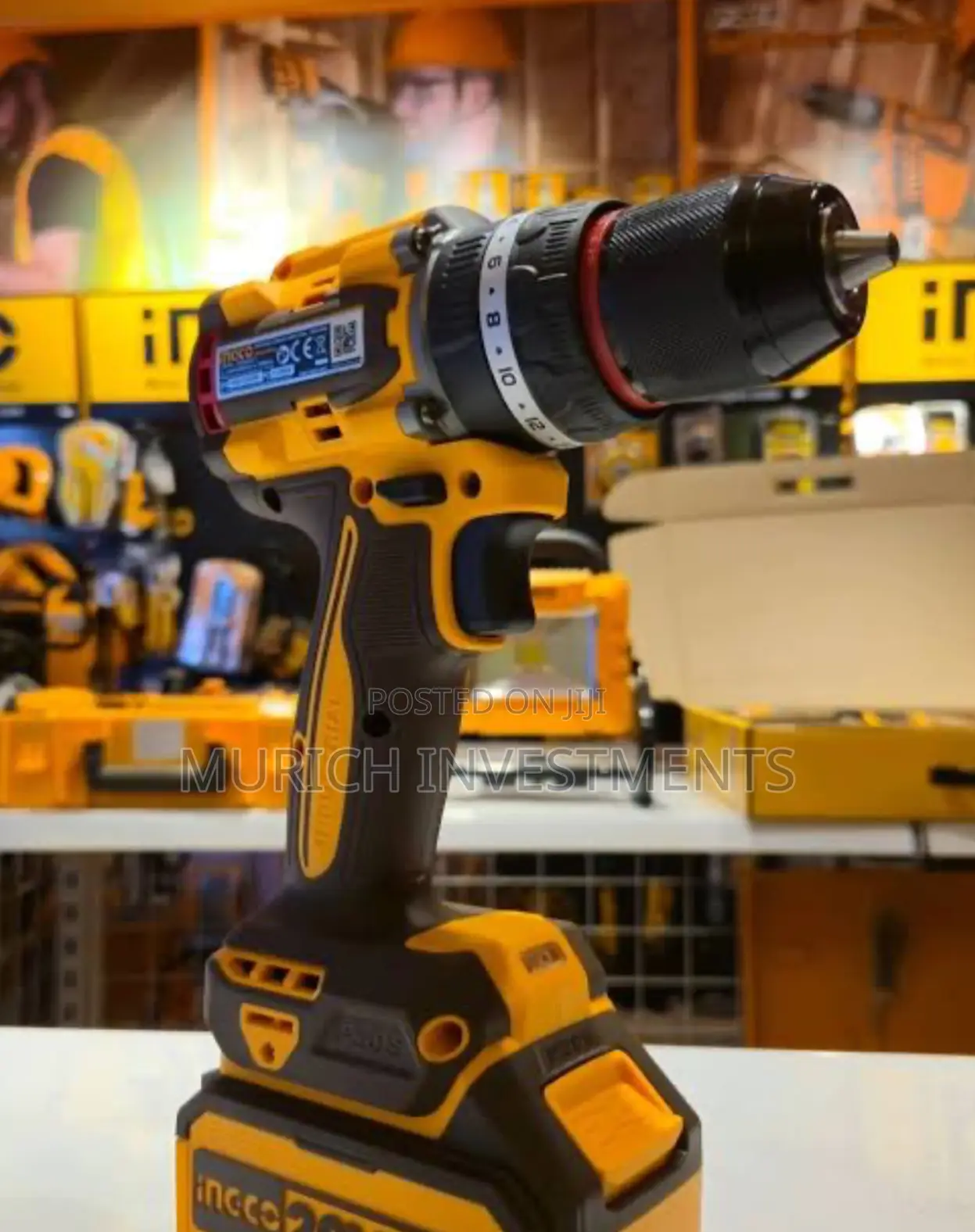 Ingco 20v Brushless Cordless Impact Drill – 96nm Torque