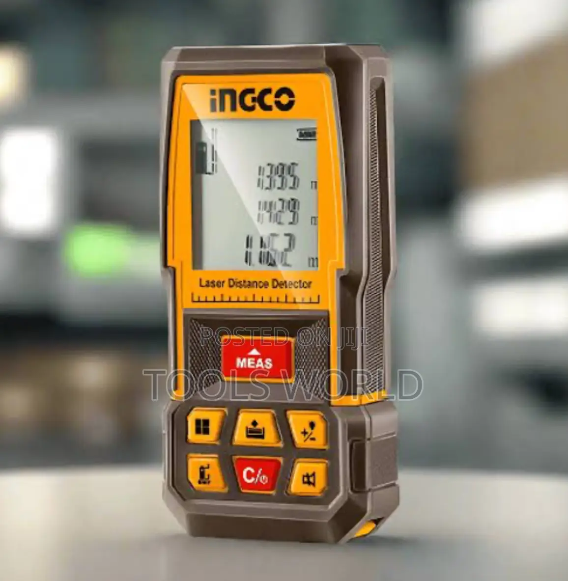Ingco Laser Distance Measuring Tape Range 100meters Hldd1008