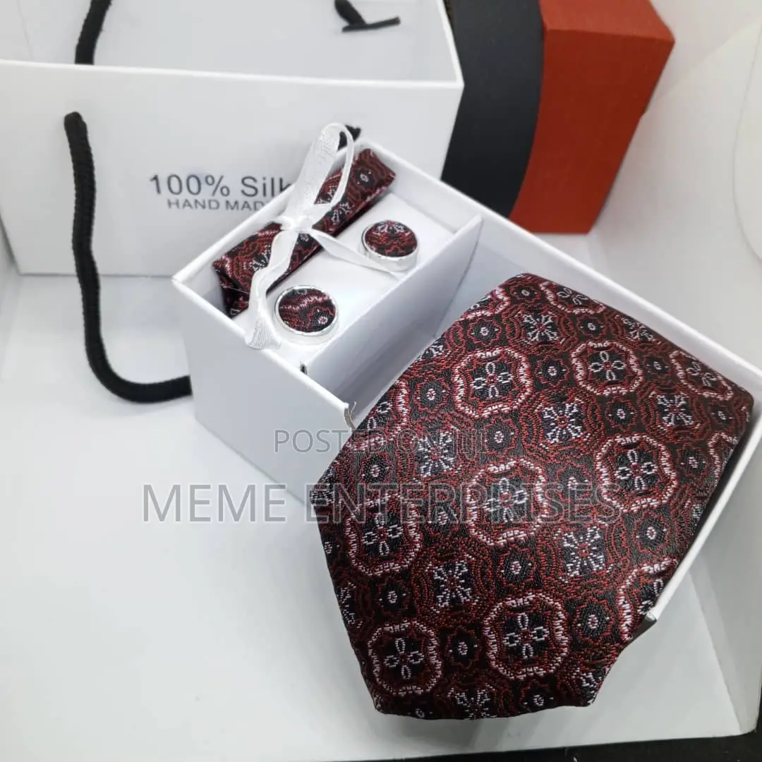 Men Tie (Cuff Link Pocket Square)