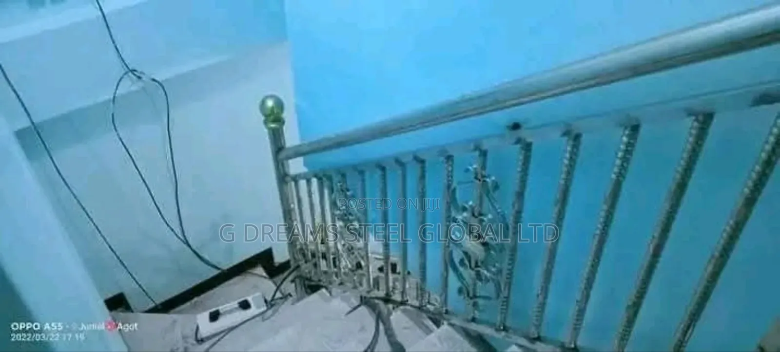 Double Steel Handrails Stainless